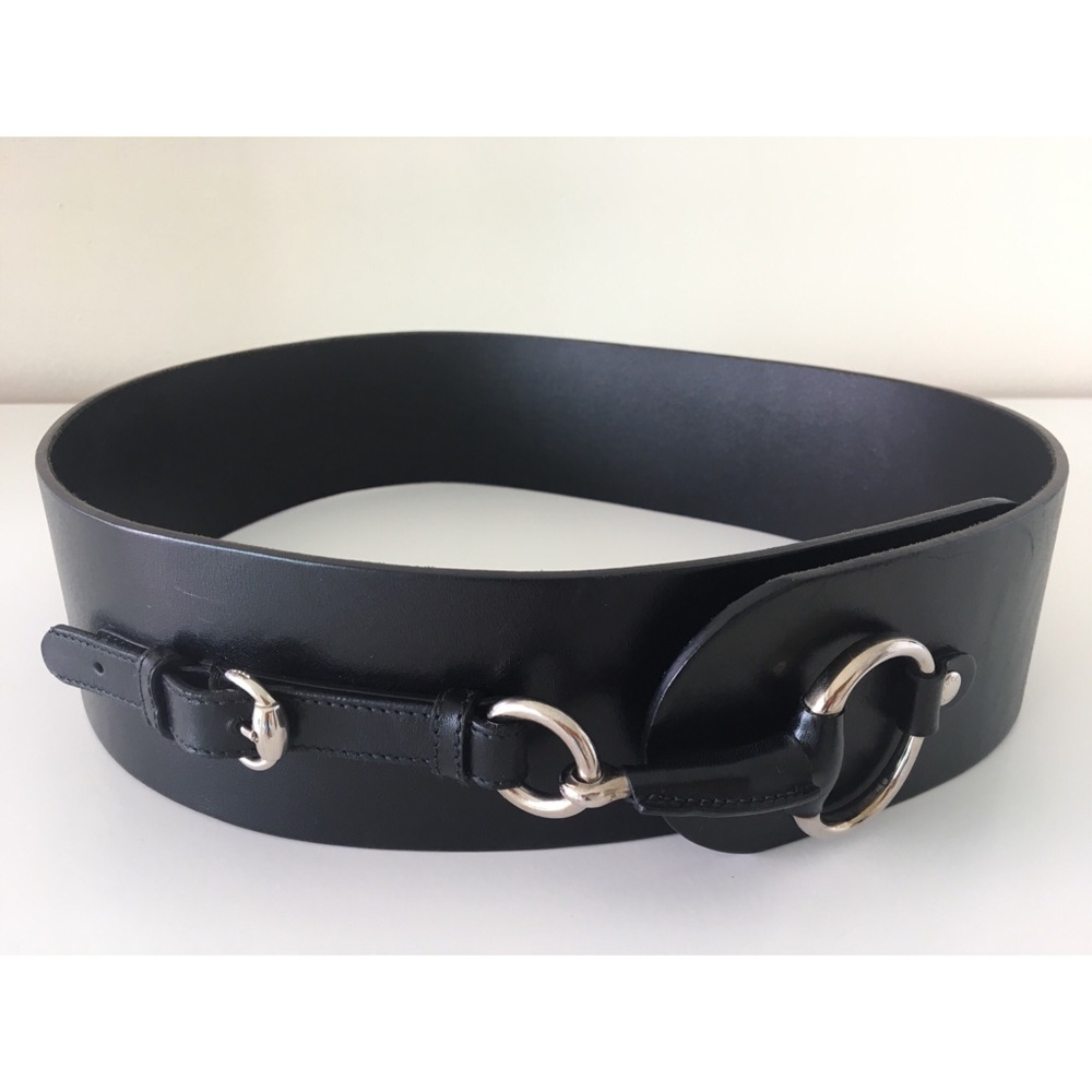 ❌SOLD❌$215 GUCCI Belt Black Leather Horsebit Belt